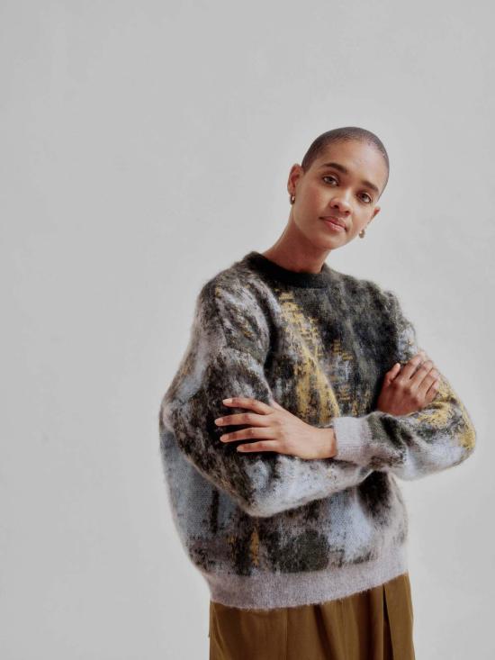  사야카 다비스 뉴욕 스웨터 사야카 데이비스 뉴욕 자카드 - SAYAKA DAVIS NEW YORK