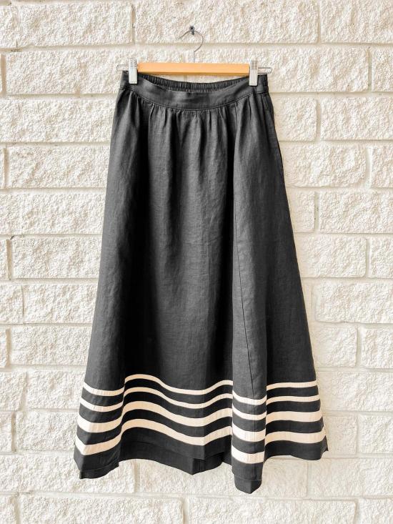  시레나 미디 스커트 루실 스커트 블랙