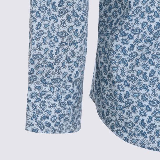  에트로 긴팔 셔츠 코튼 셔츠 블루 - ETRO