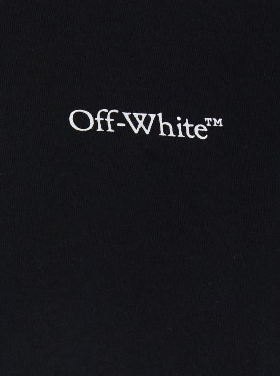  오프화이트 반팔 티셔츠 크루넥 로고 티셔츠 블랙 - OFF WHITE
