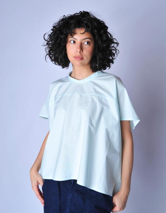  소피 드후레 블라우스 Sofie D'hoore Basker 탑 그린 - SOFIE D'HOORE