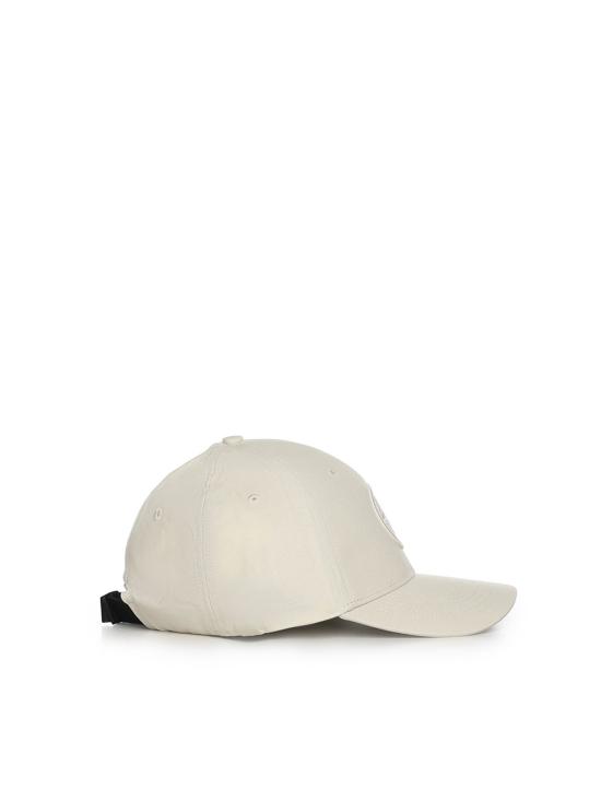  스톤 아일랜드 모자 로고 베이스볼 캡 아이보리 - STONE ISLAND