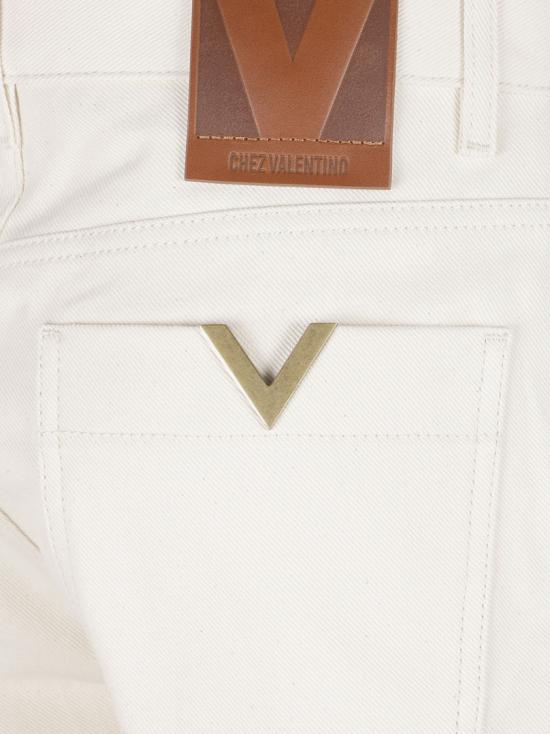 26SS 발렌티노 가라바니 스트레이트 팬츠 8B3DD21V9Y5 A03 White - VALENTINO GARAVANI