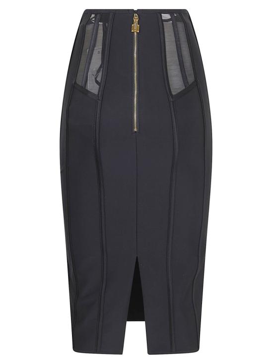 26SS 엘리자베타프랜치 롱 스커트 GO17962E2 Black - ELISABETTA FRANCHI