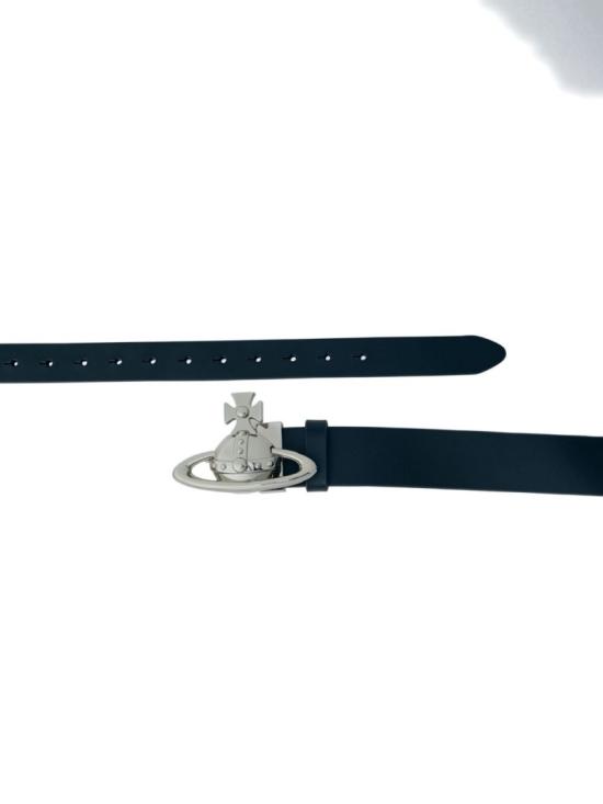 26SS 비비안웨스트우드 가죽 벨트 82010087U L00CH N401 Black - VIVIENNE WESTWOOD