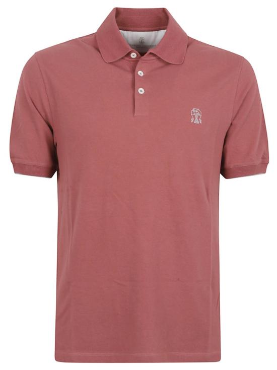 26SS 브루넬로 쿠치넬리 피케 폴로 셔츠 ME8548788 CMZ07 Burgundy