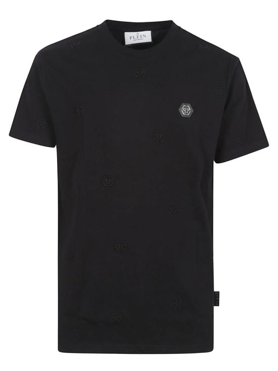 26SS 필립 플레인 반팔 티셔츠 MTK8729PJY002N02 Black