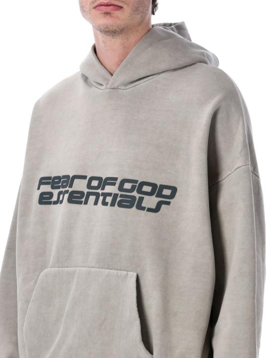 26SS 피어오브갓 후드 티셔츠 192HO256561F Grey - FEAR OF GOD