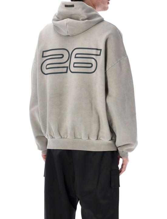 26SS 피어오브갓 후드 티셔츠 192HO256561F Grey - FEAR OF GOD