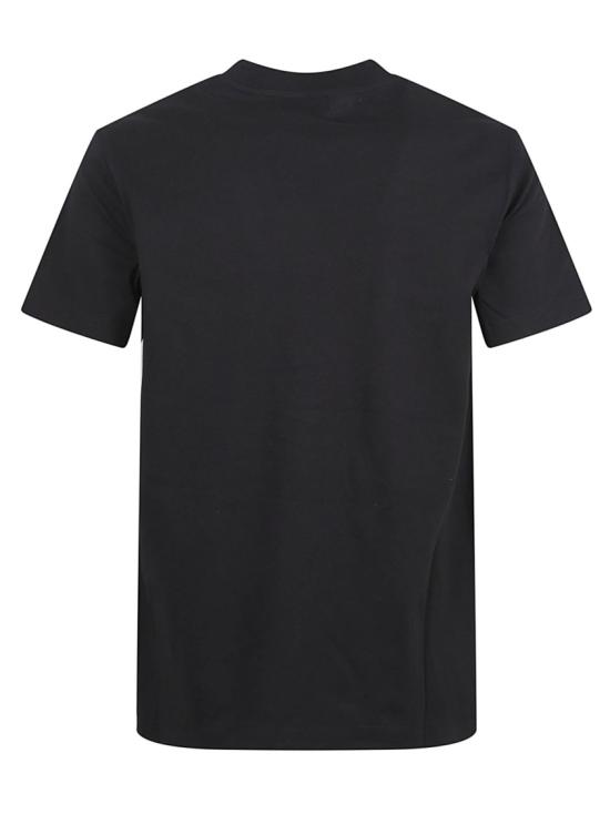 26SS 버버리 체크 라벨 코튼 티셔츠 8104889 A1189 Black - BURBERRY