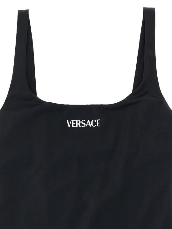  베르사체 원피스 수영복 로고  블랙 - VERSACE