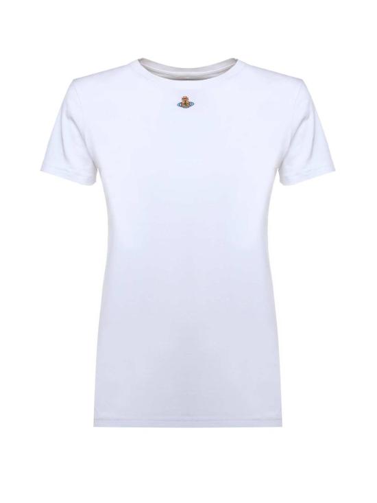  비비안웨스트우드 반팔 티셔츠 비비안 웨스트우드 오브 페루 코튼 티셔츠 화이트