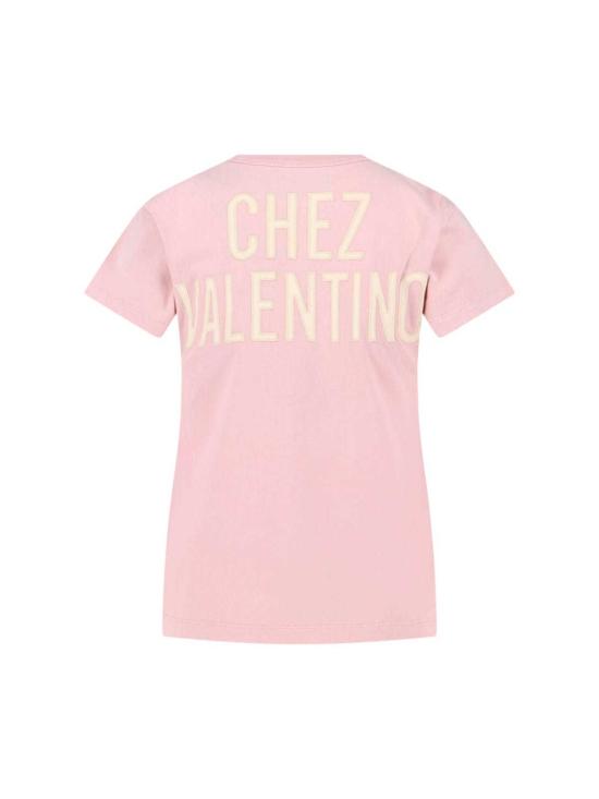  발렌티노 가라바니 반팔 티셔츠 발렌티노 셰즈 티셔츠 핑크 - VALENTINO GARAVANI