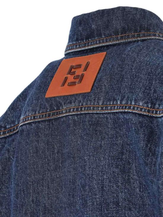  펜디 데님 자켓 FF 데님 재킷 블루 - FENDI