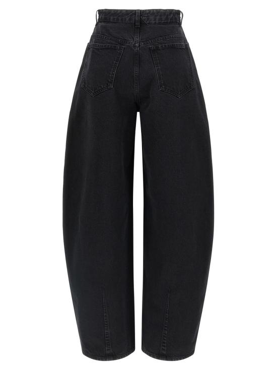  자크뮈스 데님 팬츠 Jacquemus Le De Nîmes Ovalo 청바지 블랙 - JACQUEMUS