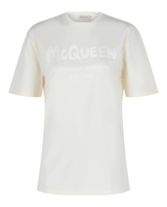  알렉산더 맥퀸 반팔 티셔츠 659729 QZAD3 0954 10002 36 White