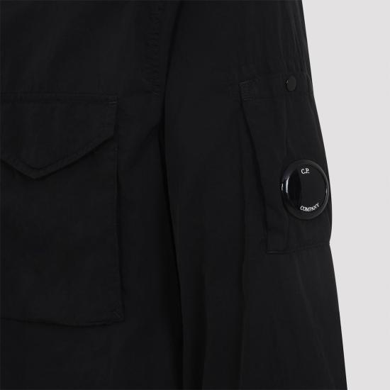  씨피 컴퍼니 자켓 C.P. 컴퍼니 크롬 R 오버셔츠 블랙 - C.P. COMPANY