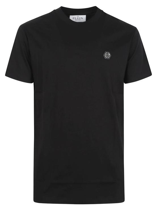 26SS 필립 플레인 반팔 티셔츠 MTK8740PJY002N02 Black