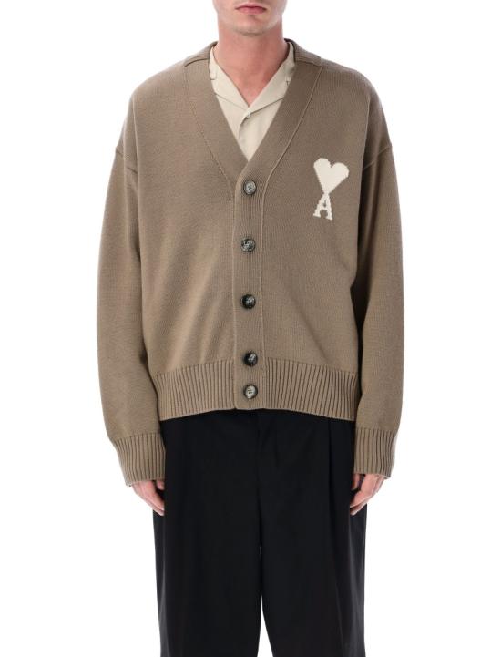 26SS 아미 울 드 하트 가디건 UKC380KN0156 Brown