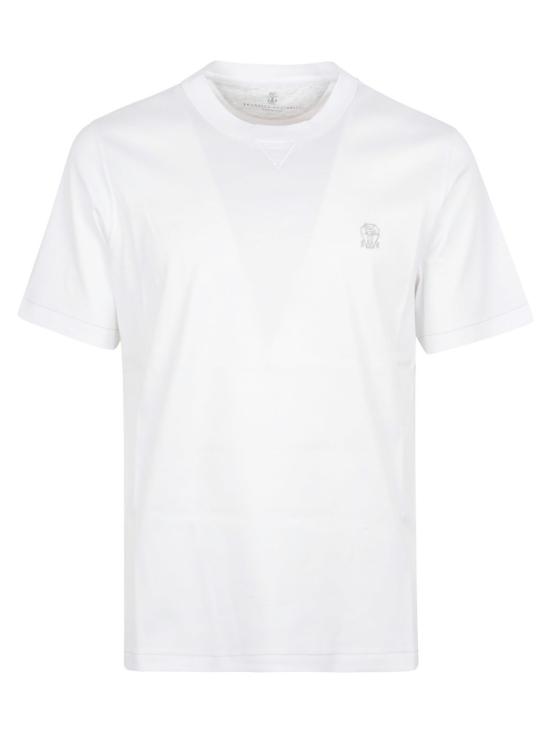 26SS 브루넬로 쿠치넬리 반팔 티셔츠 M0B131328G CL087 White