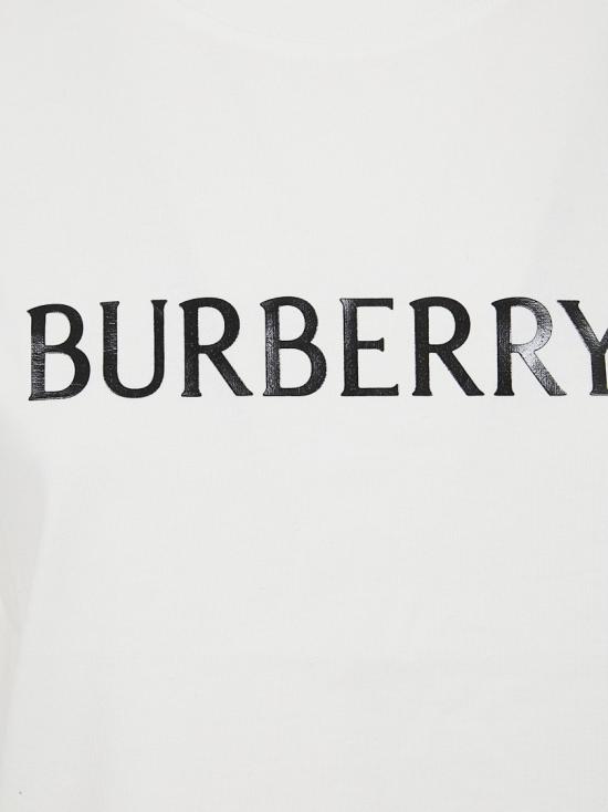26SS 버버리 로고 코튼 티셔츠 8118978 White - BURBERRY