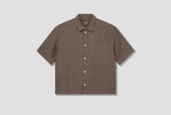 26SS CONKERS 반팔 셔츠 반팔 루즈핏 파머 셔츠 - 스트로 색상 SS-026-010B