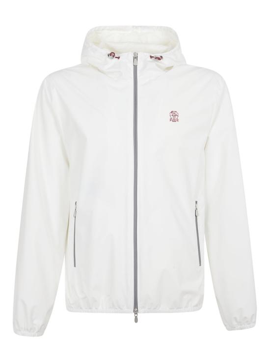 26SS 브루넬로 쿠치넬리 멤브레인 나일론 블루종 MM49A7440G C1085 White