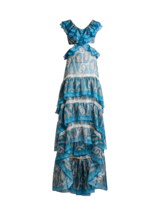 26SS 에트로 미디 원피스 WRHA056799SP1M5 X0809 Blu bianco