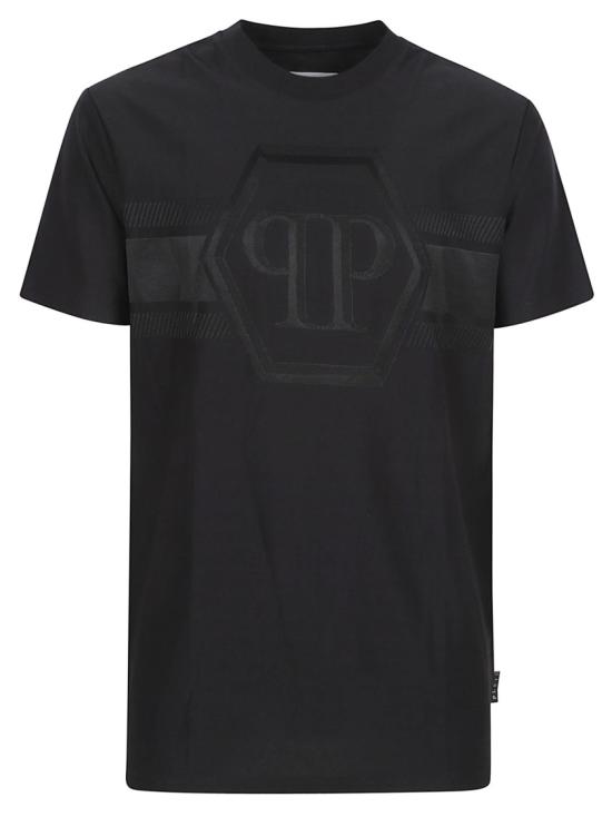 26SS 필립 플레인 반팔 티셔츠 MTK8885PJY002N02 Black