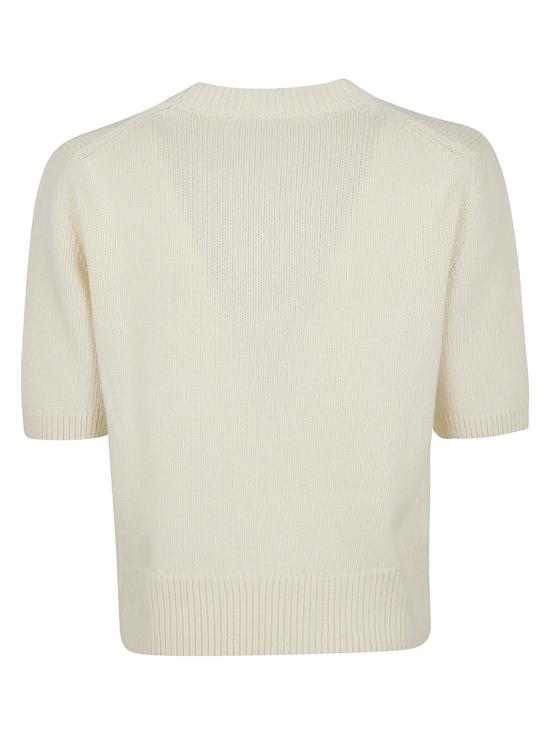 26SS 버버리 EKD 울 캐시미어 니트 8118622 White - BURBERRY