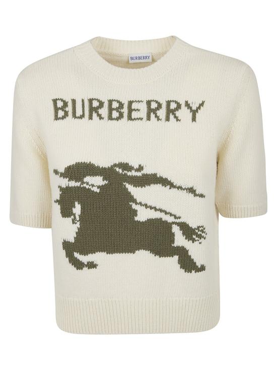 26SS 버버리 EKD 울 캐시미어 니트 8118622 White