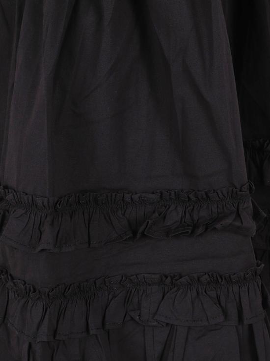 26SS 가니 프릴 슬리브리스 미니 드레스 A1030207099 Black - GANNI