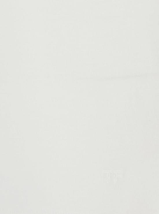  톰포드 반팔 티셔츠 톰 포드 화이트 크루넥 로고 자수 티셔츠 - TOMFORD