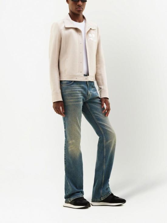 26SS 쿠레쥬 가죽 자켓 PERCBL017VY0014 9100 Neutrals - COURREGES