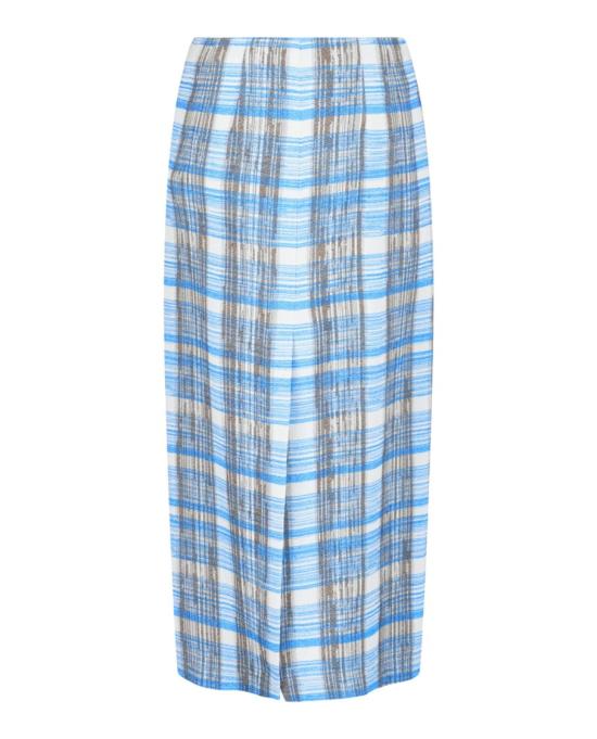  살바토레 페라가모 미디 스커트 13C501 765388 10182 36 Blue - SALVATORE FERRAGAMO