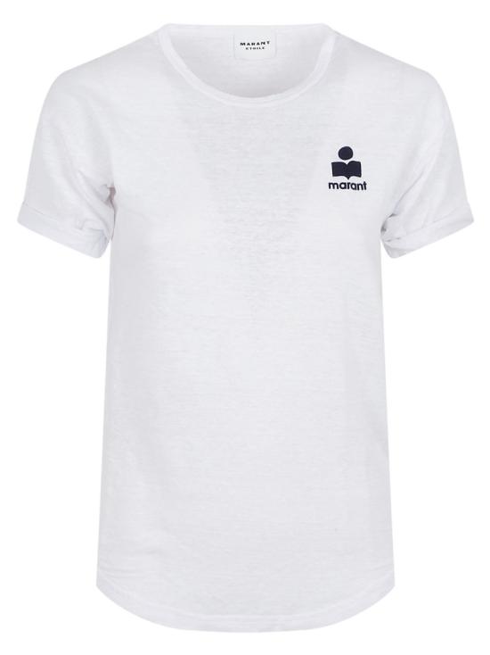 26SS 이자벨마랑에뚜왈 반팔 티셔츠 TS0315FAA1N09EWHMI White