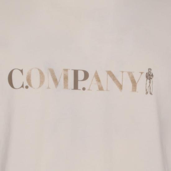  씨피 컴퍼니 반팔 티셔츠 C.P. 컴퍼니 코튼 티셔츠 프로즌 듀 - C.P. COMPANY