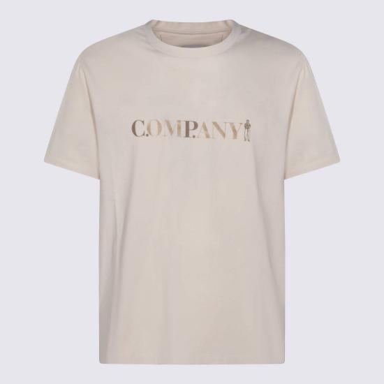  씨피 컴퍼니 반팔 티셔츠 C.P. 컴퍼니 코튼 티셔츠 프로즌 듀