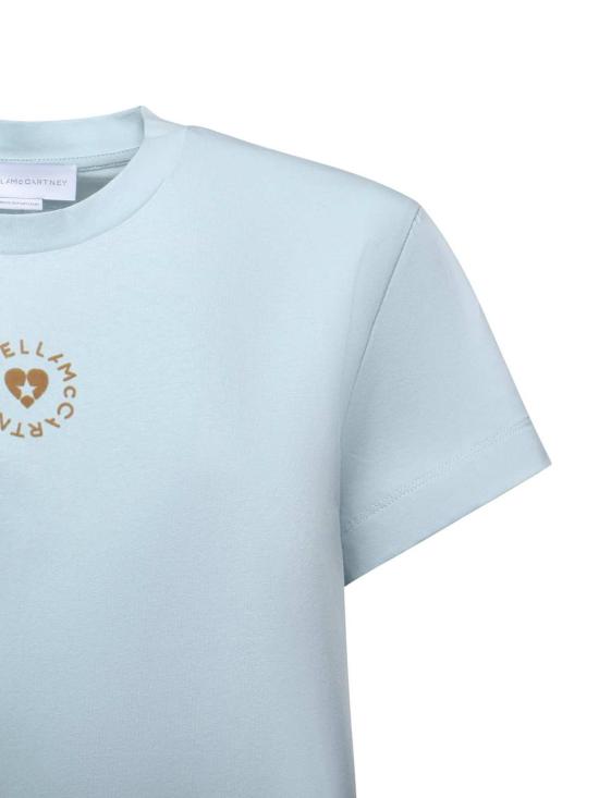  스텔라 맥카트니 반팔 티셔츠 스텔라 매카트니 러브스트럭 로고 티셔츠 릴리 - STELLA MCCARTNEY