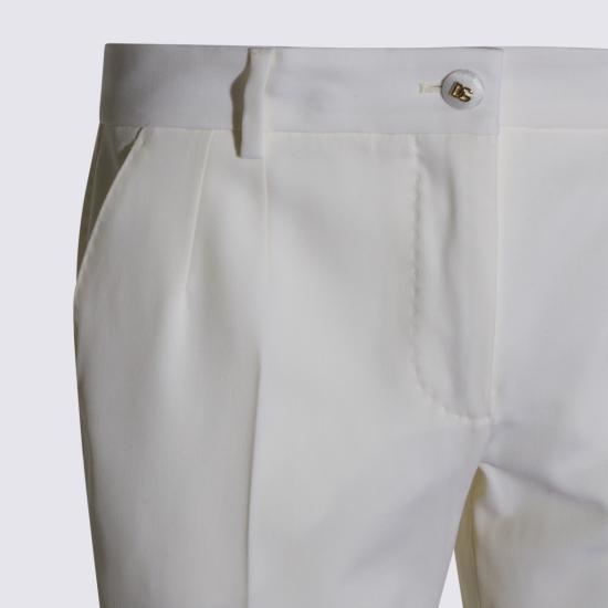 26SS 돌체앤가바나 울 트라우저 FT0CXTFUBGCW0001 White - DOLCE & GABBANA