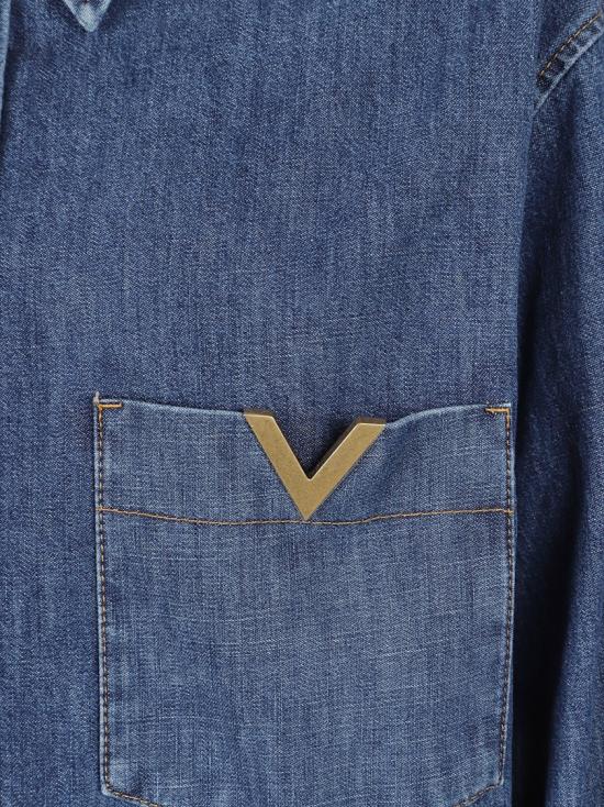 26SS 발렌티노 가라바니 데님 셔츠 8B3DB03K9YA 558 Blue - VALENTINO GARAVANI