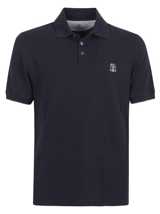 26SS 브루넬로 쿠치넬리 피케 폴로 셔츠 ME8548788 CD361 Black