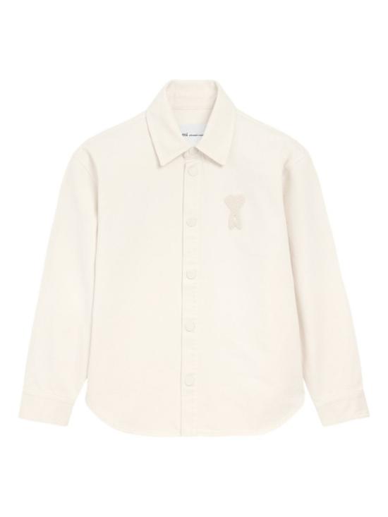 26SS 아미 톤온톤 로고 코튼 니트 오버셔츠 UJK897 DE0126 136 Neutrals
