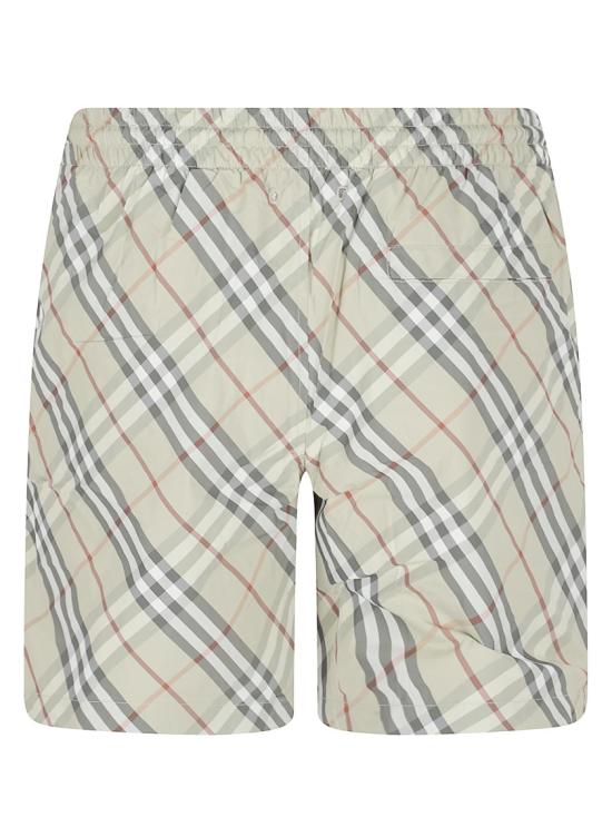 26SS 버버리 체크 스윔팬츠 8121537 C4053 White - BURBERRY