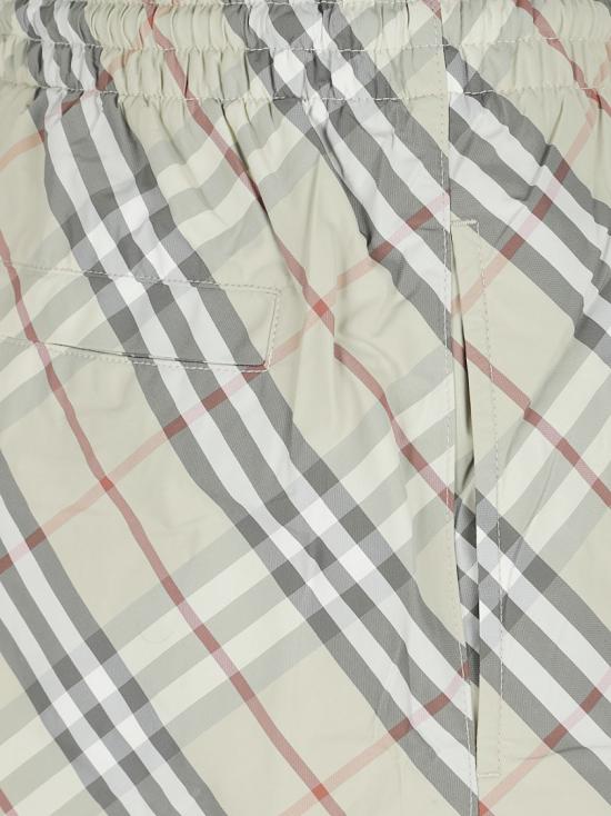 26SS 버버리 체크 스윔팬츠 8121537 C4053 White - BURBERRY