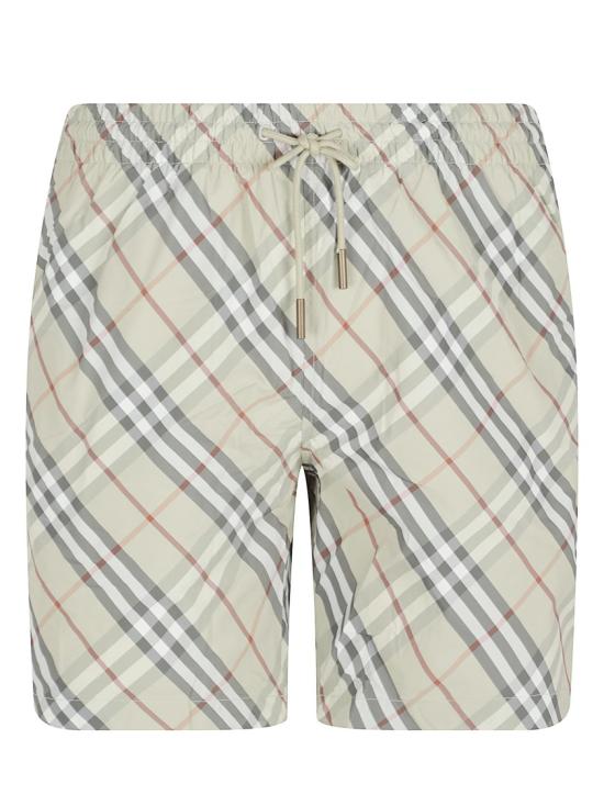 26SS 버버리 체크 스윔팬츠 8121537 C4053 White