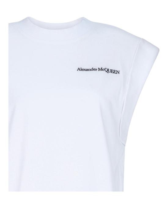  알렉산더 맥퀸 민소매 티셔츠 665630 QLAAA 9000 10145 40 White - ALEXANDER MCQUEEN