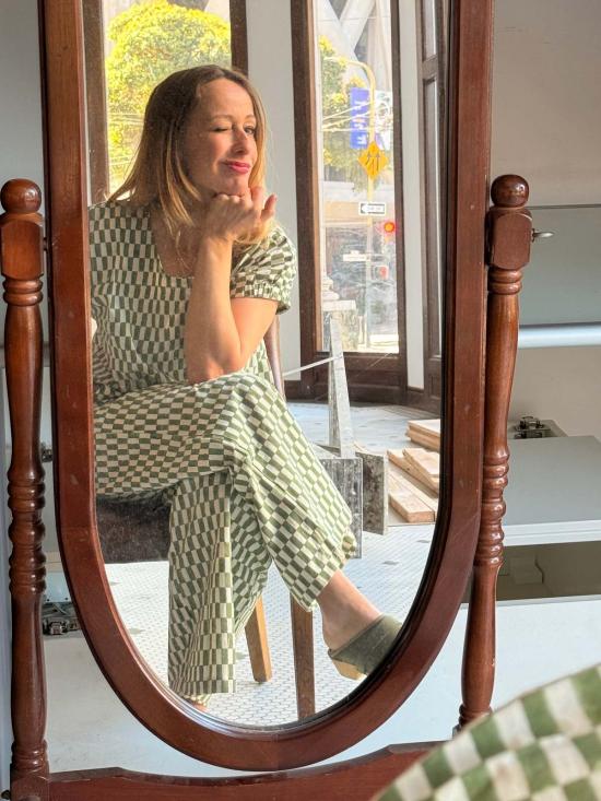  해피 프렌치 갱 블라우스 젤리아 탑 쁘띠 직사각형 - HAPPY FRENCH GANG