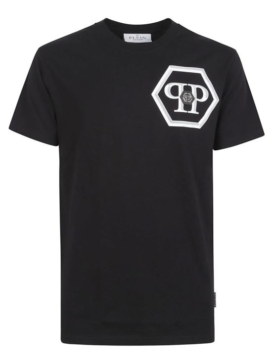 26SS 필립 플레인 반팔 티셔츠 MTK8886PJY002N02 Black
