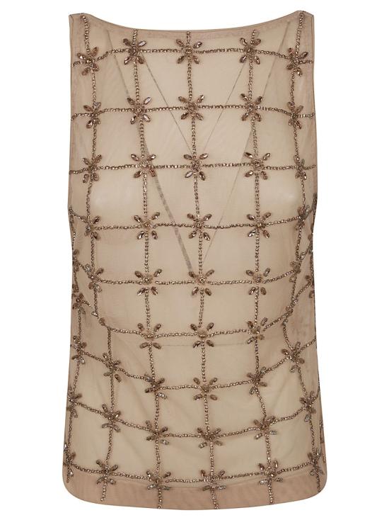 26SS 핑코 민소매 티셔츠 106437 A32B Pink